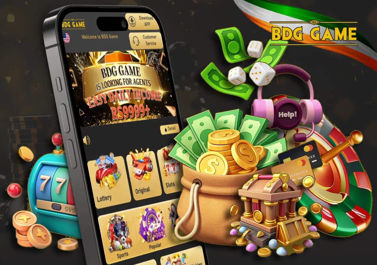 Online casino site page, with various bonuses and games